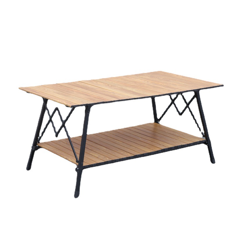 Double Layer Aluminium Folding Table